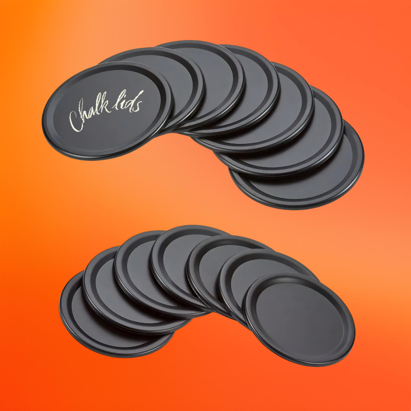 FoodVault™ Chalk-Board Jar Lids